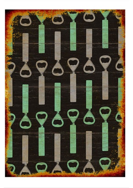 Kapak Açacakları Tasarım Ahşap Tablo