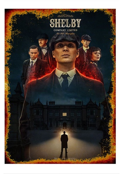 Peaky Blinders Shelby Art Mdf Tablo