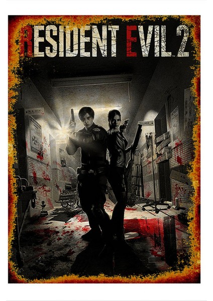 Resident Evil 2 Art Mdf Poster