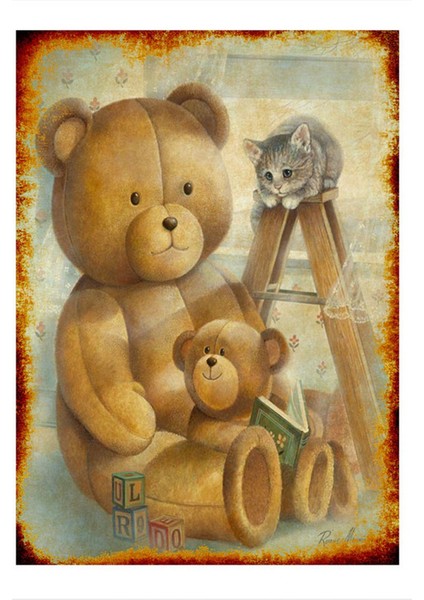 Oyuncak Ayılar Model Ahşap Tablo