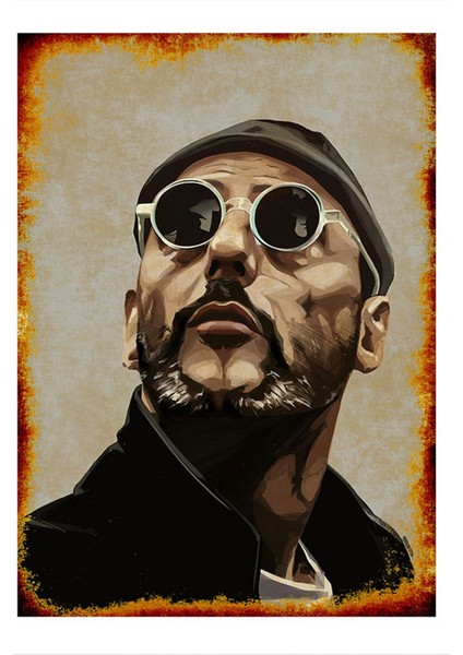 Ahşap Tablo Jean Reno leon