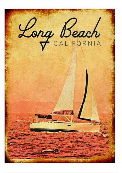 Kalifornya Hediyelik Ahşap Tablo