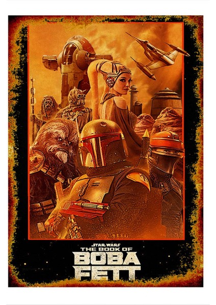 Yıldız Savaşları Boba Fett Art Mdf Poster
