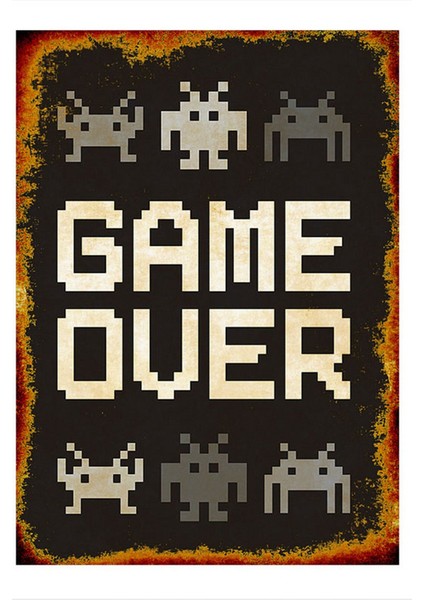 Game Over Model Mdf Tablo