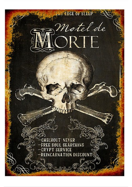 Ölüler Oteli Hediyelik Ahşap Tablo