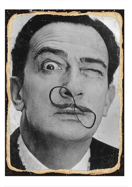Salvador Dali Desenli Mdf Tablo