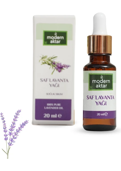 Modern Aktar Doğal Katkısız Saf Lavanta Yağı 20 ml