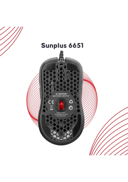 SMX-R85 Gentle RGB Makrolu Oyuncu Mouse Kırmızı