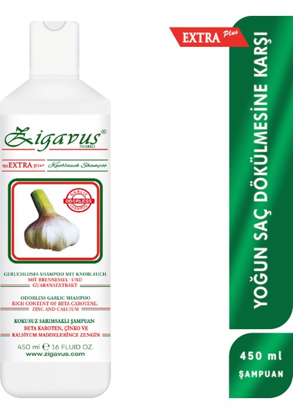 450 Ml Extra Plus Sarımsaklı Şampuan