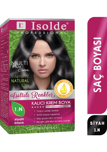 Isolde Saç Boyası Siyah 1.N