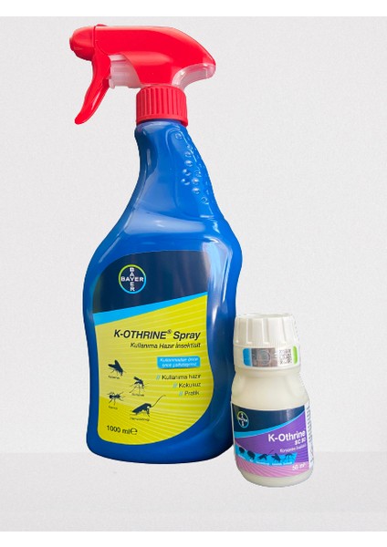 K-Othrıne All Haşere Sprey 1000 ml + K-Othrine Sc 50 Genel Haşere 50 ml