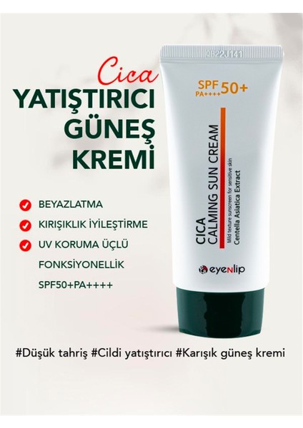 Cica Güneş Kremi SPF50+/PA Uv Koruması 50 ml