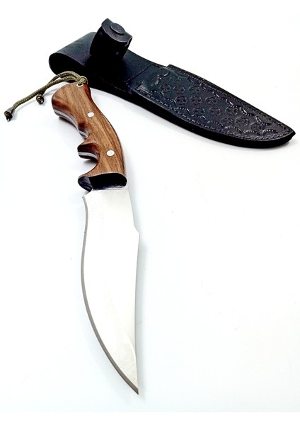 El Yapımı Kök Ceviz Kabzeli Paslanmaz Çelikten Avcı Bıçağı fırsatları