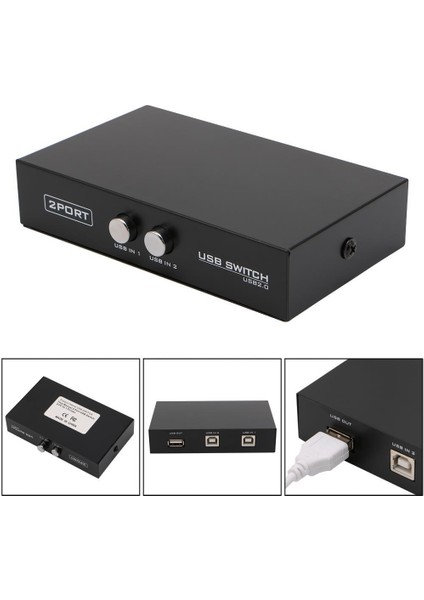 2 Port Yazıcı Printer USB Çoklayıcı Switch Splitter Hub fırsatları