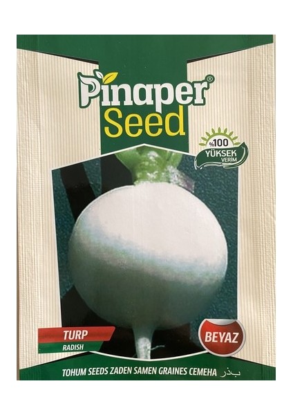 Pinaper Seed Turp Tohumu - Toros Beyazı - 10gr