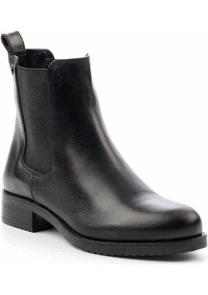 Siyah Hakiki Deri Kadın Bot & Bootie K02351116403 modelleri