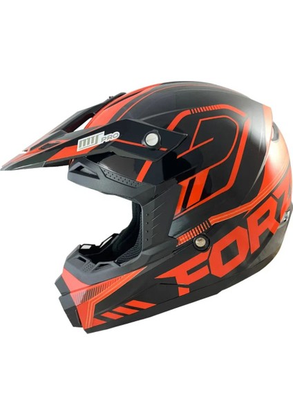 Motosiklet Ce Onaylı Kask Içi Yıkanılabilir Kask Forza Orange