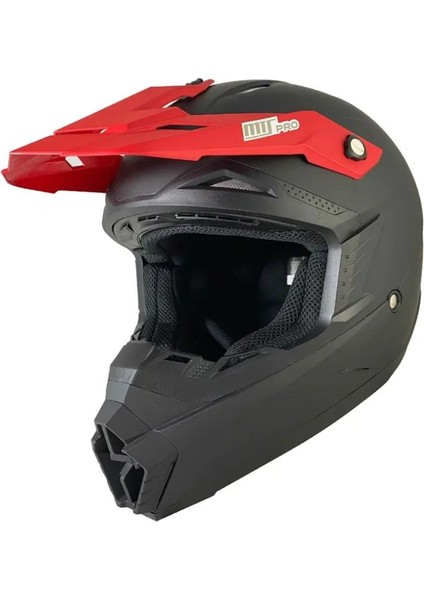 Motosiklet Ce Onaylı Kask Içi Yıkanılabilir Kask Mat Black