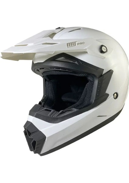 Motosiklet Ce Onaylı Kask Içi Yıkanılabilir Kask Whıte