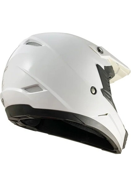 Motosiklet Ce Onaylı Kask Içi Yıkanılabilir Kask Whıte