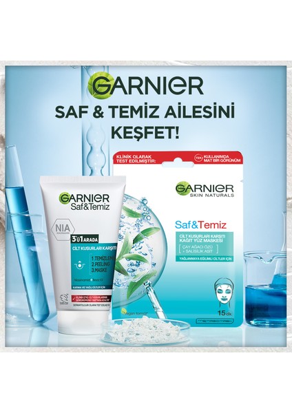 Saf & Temiz Peeling 3'ü 1 Arada Temizleme Maske 150 ml