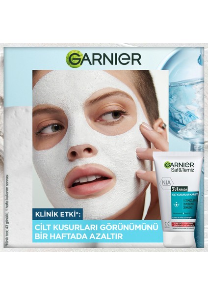 Saf & Temiz Peeling 3'ü 1 Arada Temizleme Maske 150 ml