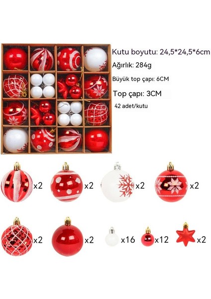 Yeni Yıl Yılbaşı Ağacı Süs Seti Yılbaşı Topu (Yurt Dışından) fiyatları