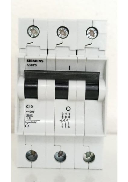 10A-3 Fazlı Sigorta-6ka C Tipi 5sx2 310-7