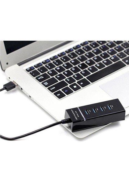 Temiz Pazar 4 Port USB 3.0 Çoğaltıcı Çoklayıcı Hub Adaptör Switch