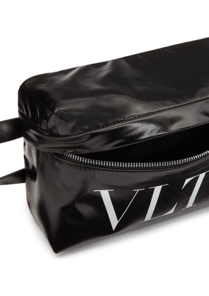 Vltn Leather Wash Bag