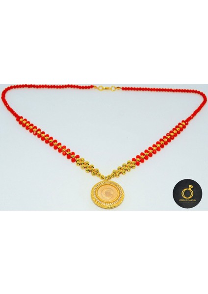 0.5 Gram Altınlı Fantezi Kolye