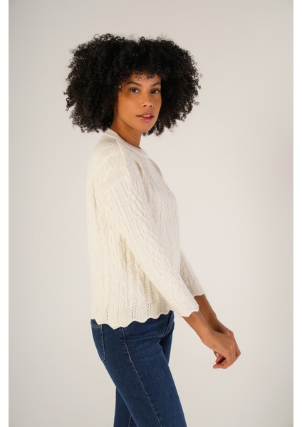 Kadın Kemik Saç Yürütme Bisiklet Yaka Yün Kazak TRIST-6145 fiyatları