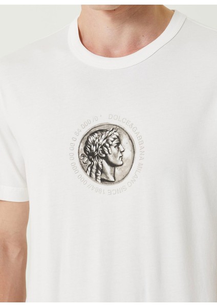 Coin Print Cotton T-Shirt fırsatları