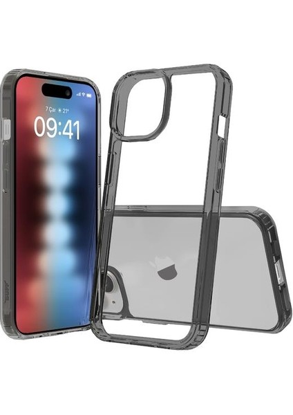 Buff iPhone 15 Air Hybrid Kılıf Smoke Black fiyatları