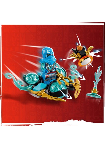 Ninjago Nya'nın Ejderha Gücü Spinjitzu Drifti 71778 - 6 Yaş ve Üzeri Çocuklar İçin Nya Minifigür İçeren Yaratıcı Oyuncak Yapım Seti (57 Parça)