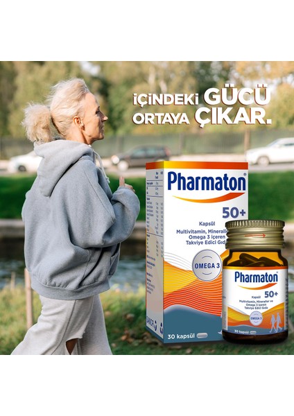 50 Plus 30 Kapsül Omega 3, Multivitamin ve Mineraller 2'li Avantaj Paketi