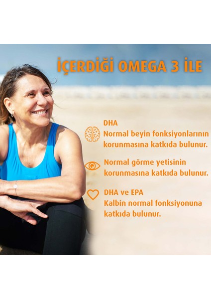 50 Plus 30 Kapsül Omega 3, Multivitamin ve Mineraller 2'li Avantaj Paketi