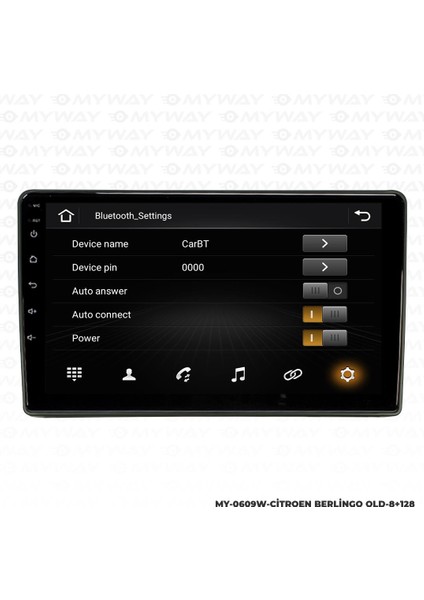 Citroen Berlingo Android 12 Multimedya Carplay 4gb RAM+64GB HDD Navigasyon Ekran modelleri