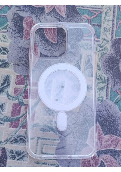 iPhone 13 Pro Max Uyumlu Magsafe Şeffaf Premium Silikon Kılıf