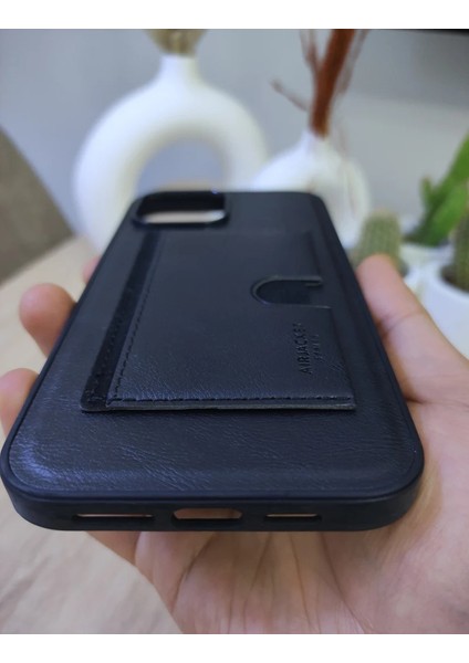 iPhone 13 Pro - Kişiye Isme Özel Deri Telefon Kılıfı - Kartvizitli Stant Tasarım fırsatları