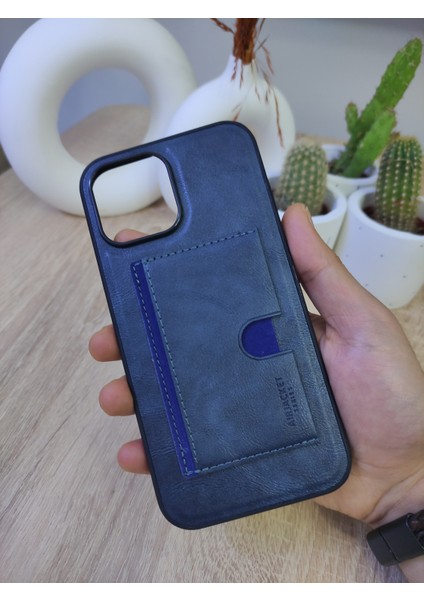 iPhone 8 - Kişiye Isme Özel Deri Telefon Kılıfı - Kartvizitli Stant Tasarım fırsatları