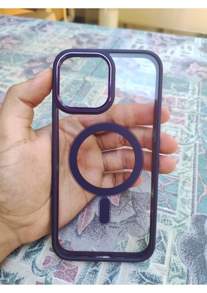 Iphone 11 Pro Max Uyumlu Magsafe Krom Kamera Kenarı Detaylı Premium Telefon Kılıfı fiyatları