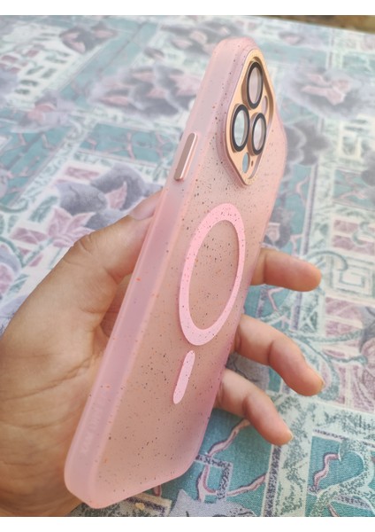 iPhone 13 Uyumlu Glory Magsafe Pembe Lens Korumalı Premium Telefon Kılıfı modelleri
