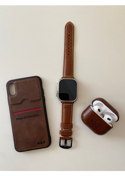 Adom Case iPhone 12 Pro Max - Kişiye Isme Özelset - Telefon Kılıf - Apple Watch Kordon - Pro 2. Nesil Kılıf