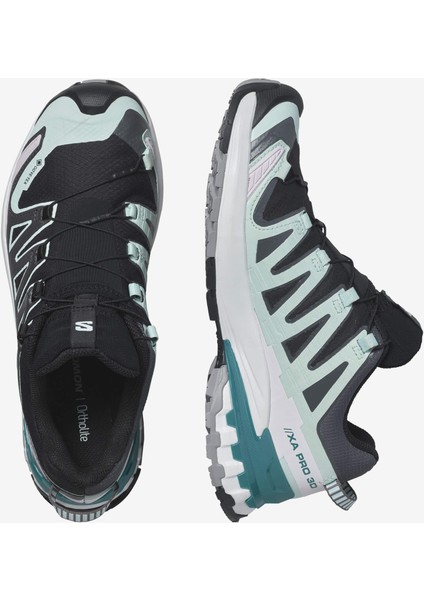Xa Pro 3D V9 Gore-Tex Kadın Outdoor Ayakkabı - Siyah Yeşil