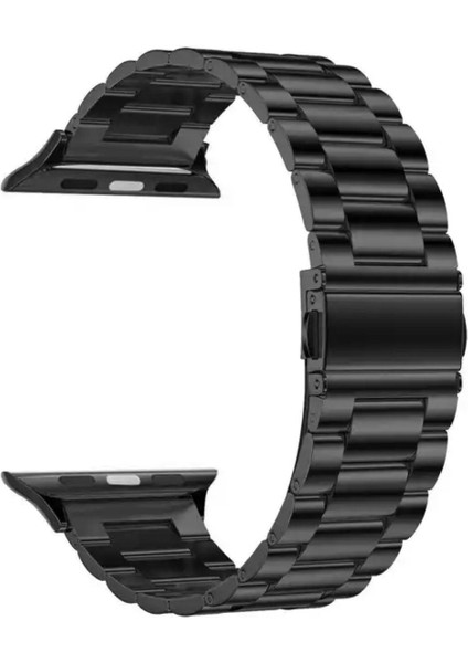 Apple Watch 2/3/4/5/6/7/8/se/ultra 42 44 45 49MM Uyumlu Çelik Baklalı Metal Kordon modelleri