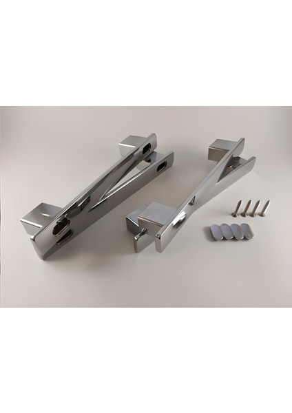 Duşakabin Cam Kapı Kulp Parlak Kol (Ayarlı 14-16 Cm)