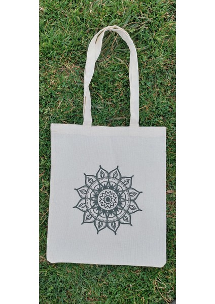 Mandala Çiçek Bez Çanta
