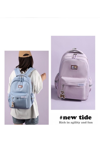 Okul Çantası Kız Öğrenciler 3-6. Sınıflar Için Büyük Kapasiteli Sırt Çantası Gündelik Çift Kullanımlı Sırt Çantası Orta ve Lise Öğrencileri Için (Yurt Dışından) fiyatları