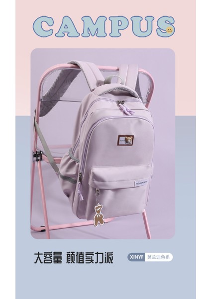 Okul Çantası Kız Öğrenciler 3-6. Sınıflar Için Büyük Kapasiteli Sırt Çantası Gündelik Çift Kullanımlı Sırt Çantası Orta ve Lise Öğrencileri Için (Yurt Dışından) modelleri